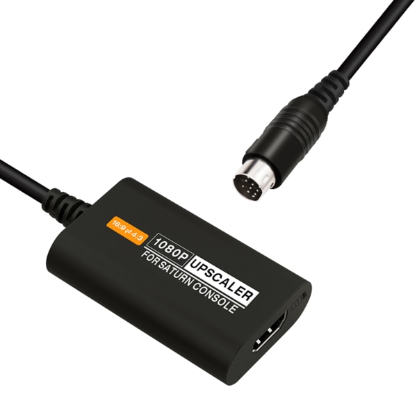 HDMI-kompatibel omvandlare för SEGA för Saturn SS 1080p Upscaler 4:3/16:9 Aspect Ratio Switch S-videoingång HDTV-adapter