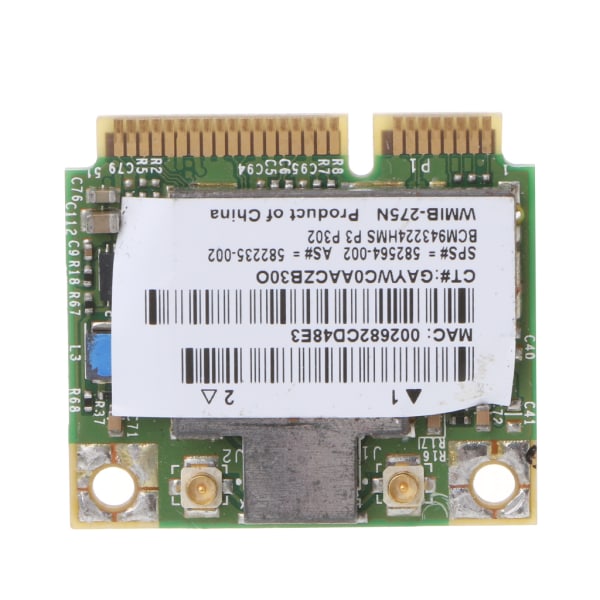 BCM943224HMS 802.11n 300 Mbps Dual Band 2,4/5Gh Halv Mini PCie trådlöst WiFi-kort