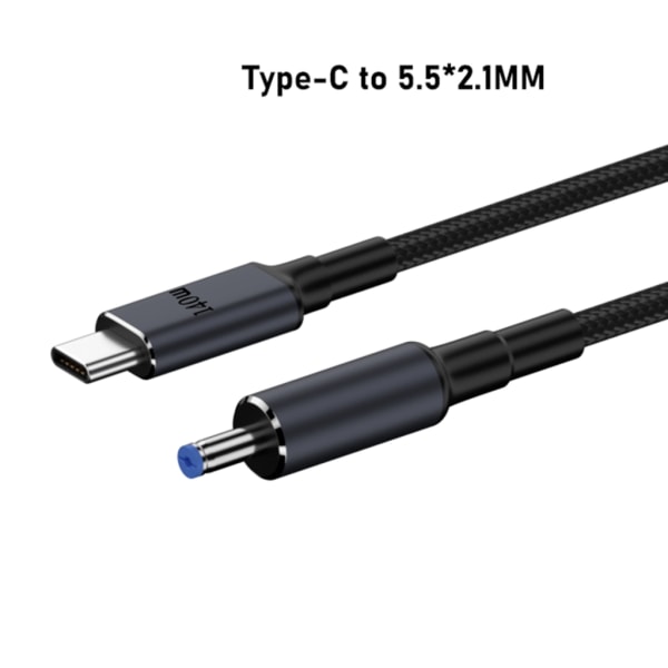 Typ C till DC5,5x2,1mm 5,5x2,5mm Kabeladapter Laptop Power 28V 5A 140W 5.5x2.1mm