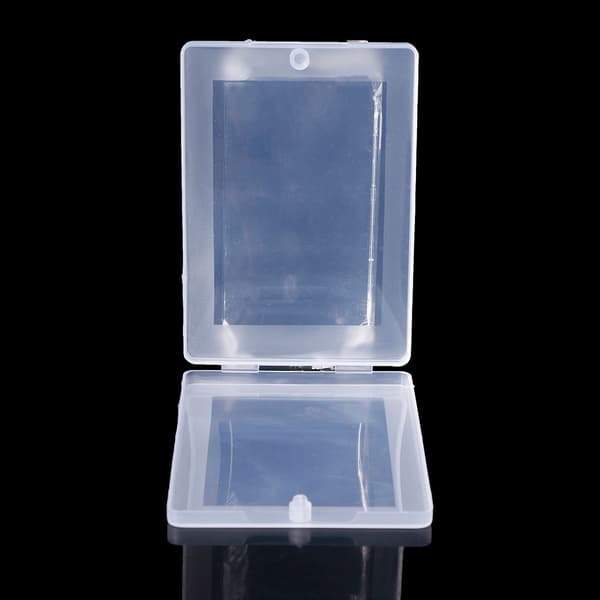 Rektangulær Plast Gennemsigtig Klar Opbevaringsboks Samling Beholder Organizer
