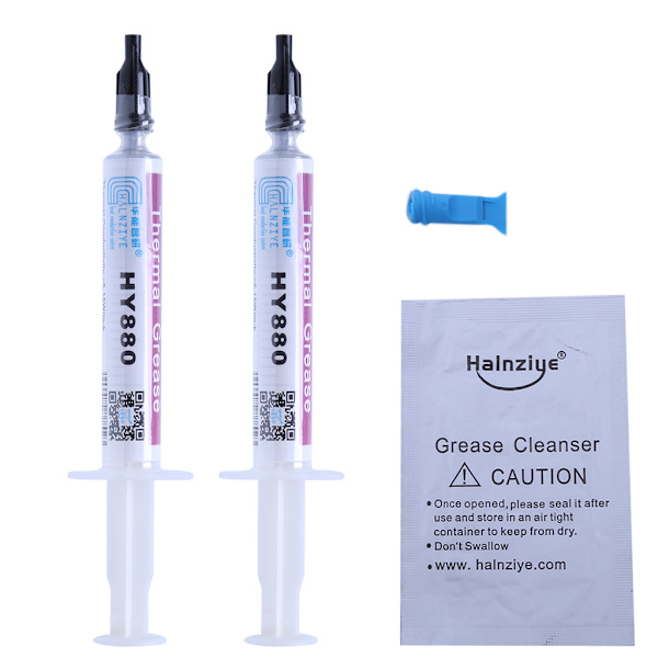 Thermal Grease CPU GPU -piirisarjan jäähdytysyhdiste, piidioksidipasta, 2 grammaa HY880 5,15 W