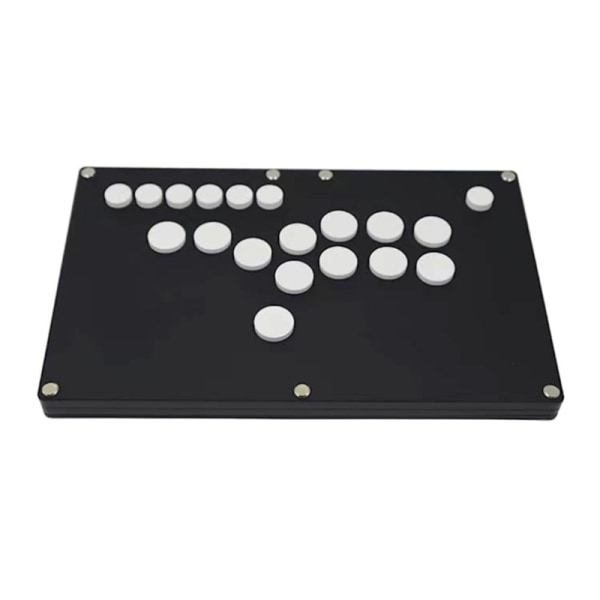 Joystick Hitbox Controller Fightbox Arcade Street Fight Stick Mekanisk knapp för PC Fighting Gaming Arcade Keyboard White and black