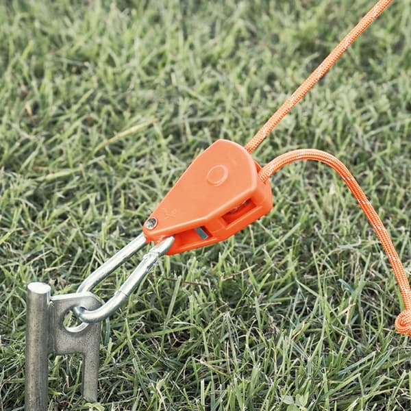 Tält Replås Spännare Rep Fast Spänne spärrhake Vindstopp Orange 5m