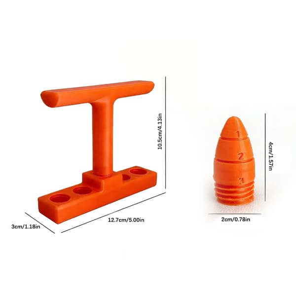 Kompakt 3D-printet såmaskine/spreder afstandsstykke med komfortgreb, perfekt til små rum