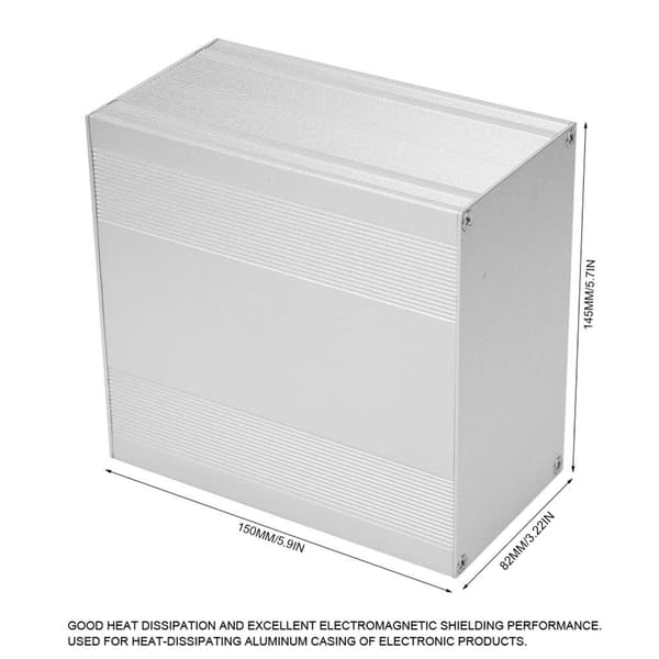 Ribbet aluminiumhus til LED-driver og enhedsinstallation