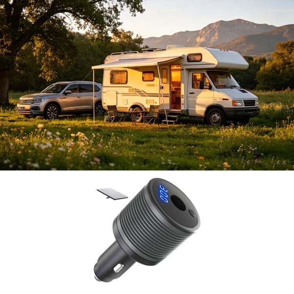 Bilopladere Bil lighter strømadapter med stik, til camping