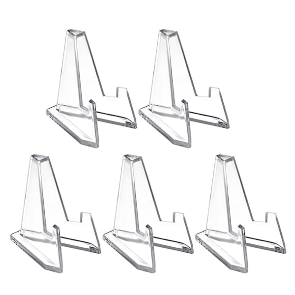 5 stk akryl stativer Mini mønt display stativ staffeli holder stativ hylde til samlemønter Kapsel udfordring medaljer kortholder