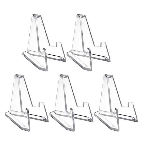 5 stk akryl stativer Mini mynt display stativ staffeli holder stativ Hylle for samlemynter Kapsel utfordring medaljer kortholder