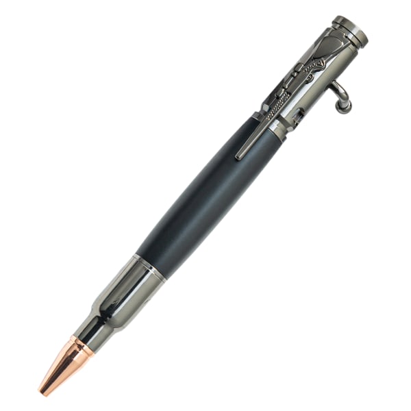 Infällbar Metal Bolt Action Penna Gel Pen Slät Skriv för män Far Kollega