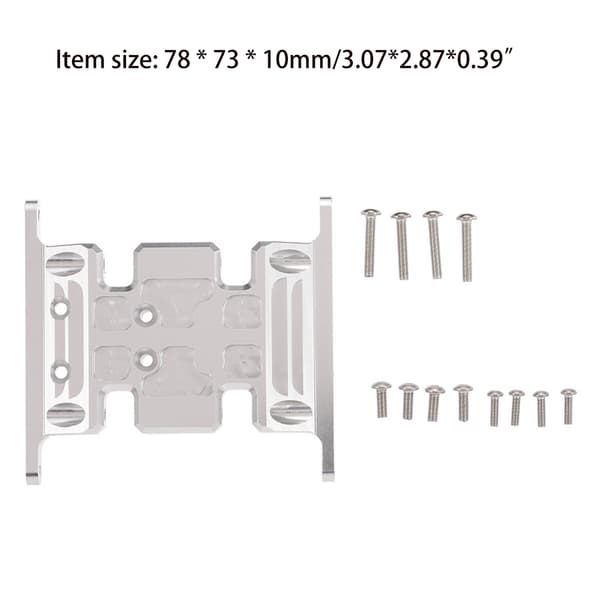 RC Gearbox Protector Kraftig aluminiumslegering Erstatning til RC TRX4 SCX10