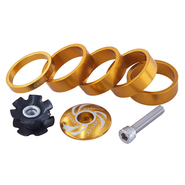 1/8 tum headset distansring topplock headset stjärnmutter för w/ stam Red