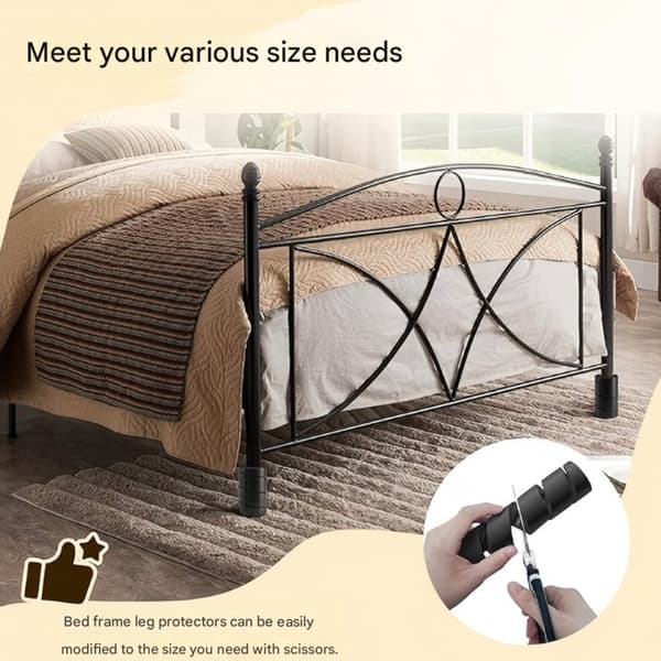 4st 30cm Silikon Möbelfotskydd set för Säng & Soffor Skyddar Golv