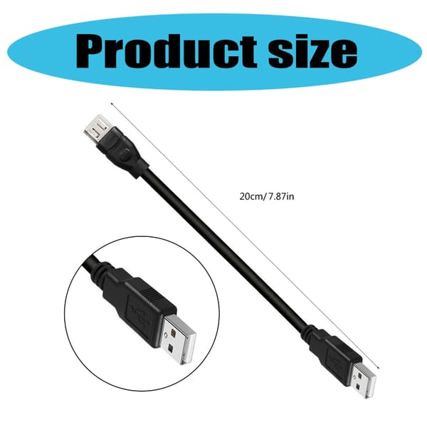 Firewire til USB Adapterkabel til videokameraer og printere, 20 cm
