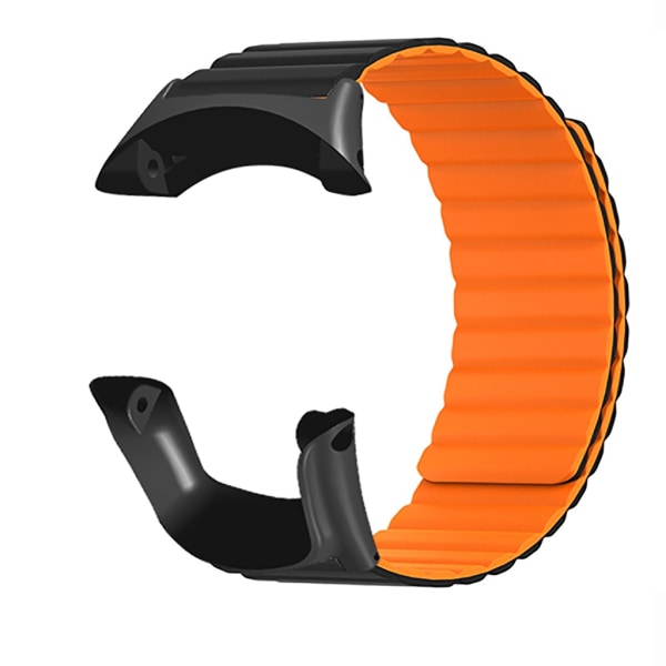 Magnetisk rem för Sunnto 3/3 Run/2S/2/1 Loop Armband Klockarmband Quick Release Black orange