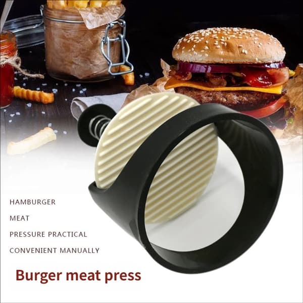 Diskmaskinssäker hamburgerpress för köttfärsbiff Ergonomisk hamburgerform