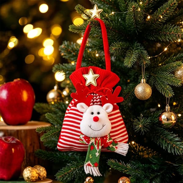 Julgodispåsar Hållbara tyg Julklappspåsar