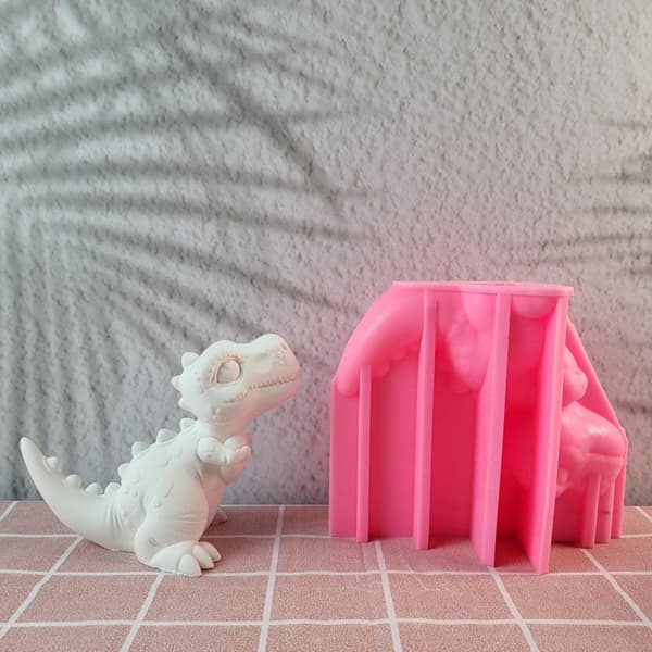 Silikoneform Dinosaurform Dekorationer Bageforme til Chokoladefondant