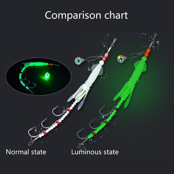 Bløde agn Squid Jigs Synkende Squid Swimbaits til Havfiskeri Ørred Shads