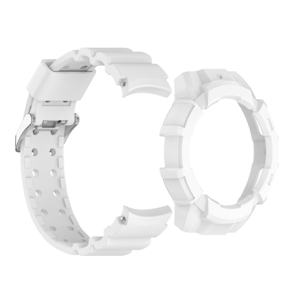 Bumper Case Armbånd Armbånd Silikon Svettetett for Klokke 6 44mm Justerbar