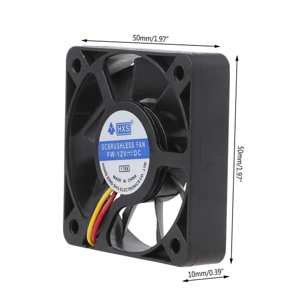 CPU Radiator DC 12V 3Pin USB DC Børsteløs Stille Eksosvifte for PC Compu