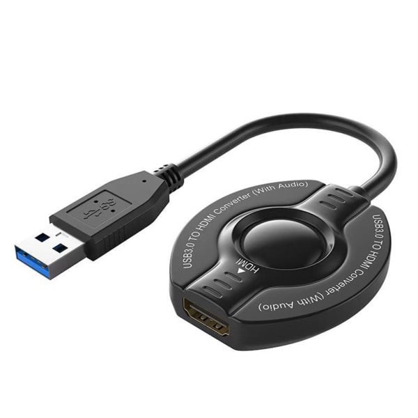 USB 3.0 till HDMI-kompatibel adapterkonverterare USB 2.0 till HDMI-kompatibel kabel 1080P 60Hz videoadapter för PC HDTV