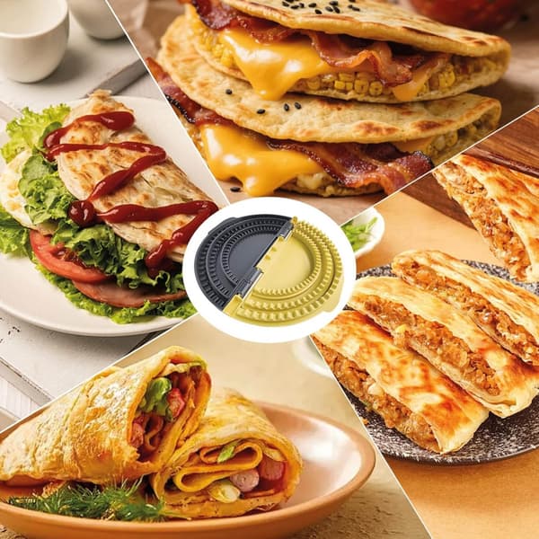 Föränderlig Matficka Pressmaskin Diskmaskinsäker För Tacos Dumplings Snacks