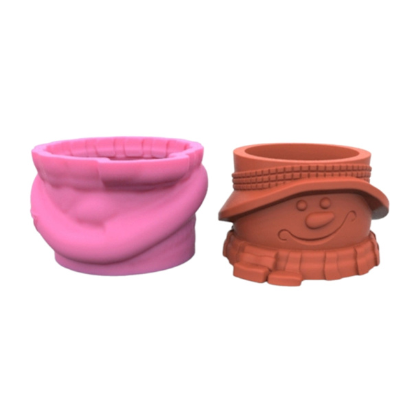Snowman Doll Pen Holder Mold Blomsterpotte Sukkulent Planter Mold DIY Craft Tool
