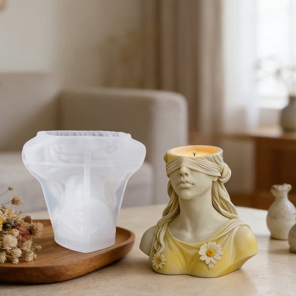 Glatte overflader silikoneform designet til detaljerede betonurtepotter