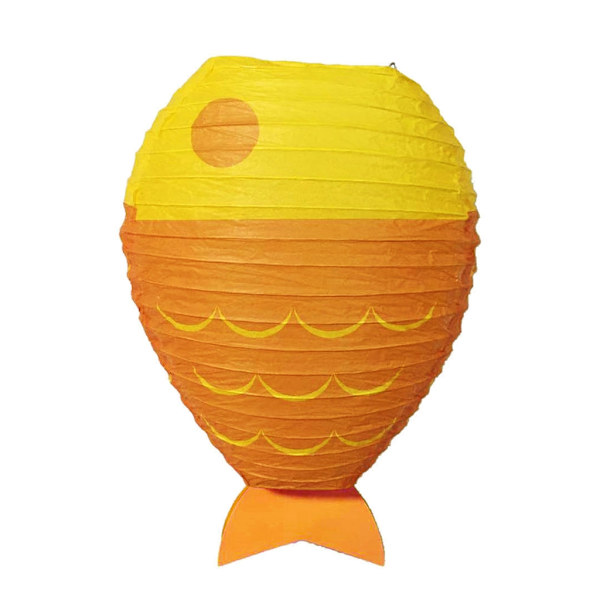 Fish Shape Papir Lanterne Ocean Creature Udendørs Have Yard Gårdsplads Indretning