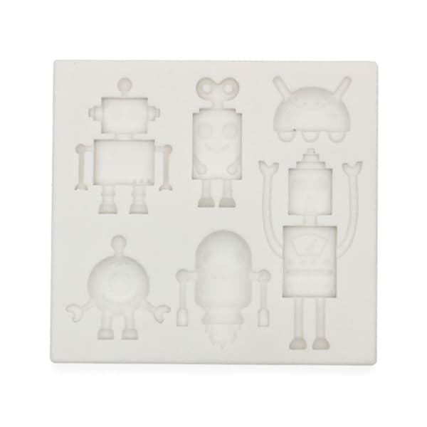 Fondantformer Roboter Form Silikon Kakeform Perfekt gave til DIY Baking Lover