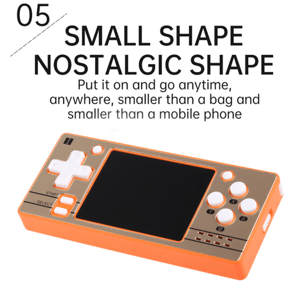 Q20 Mini handhållen spelkonsol 2,4 tum Retro handhållen spelkonsol  Förinstallerade klassiska spel Inbyggd uppladdningsbar Red 3a88 | Red | 0.2  | Fyndiq