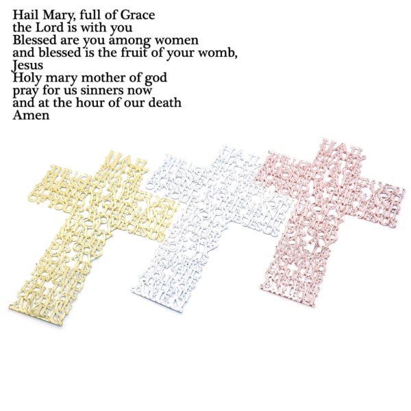 21cm Akryl Religiösa skrifter för korset Jesus Kristus Katolska Bibeln Kyrkan Bön Hem Kapell dekoration Religiösa artiklar Gold