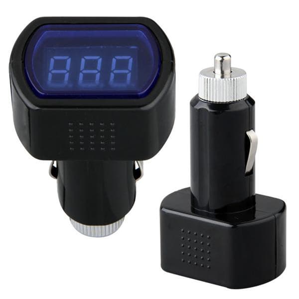 12 Volts Digital Voltmeter, 12v Spänningstestare för Bilmotorpanelmontering