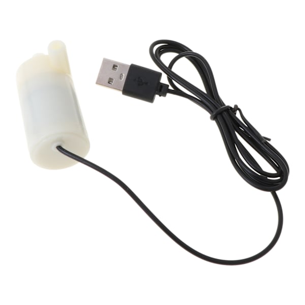 Fisketanke Aquarium Mini Fountain Pumpe USB Power Mini Motor Vandpumpe Lav støj