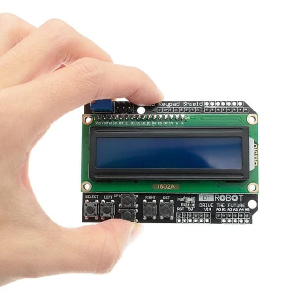 LCD-knappsats Shield LCD1602 expansionsmodul som förbättrar projekteffektiviteten