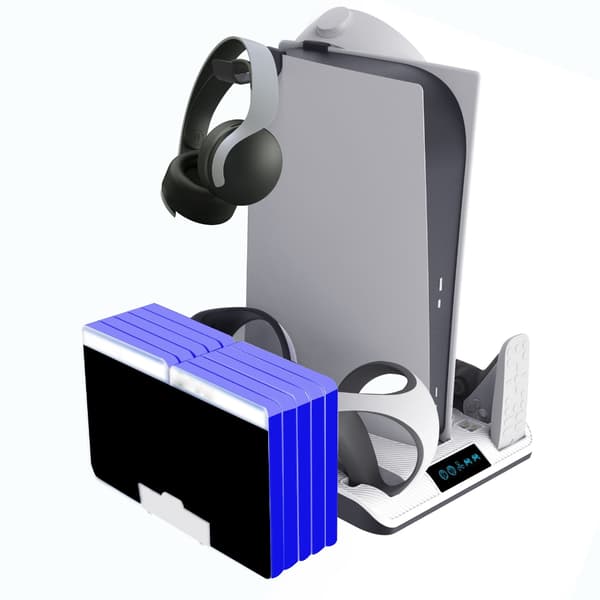 Gamepad Opladningsdockingstation 4 Opladningsporte til PS5/PS-VR2 Controller