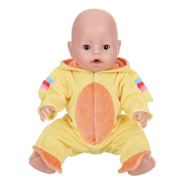 43 cm docka overaller romper anka tema docka kostym lätt att bära docka jumpsuits