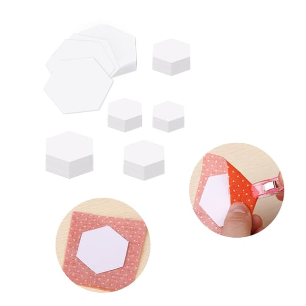 600 st Hexagon Papperslappsömnad Papper Quilting Mallar för Patchwork, Sömnad