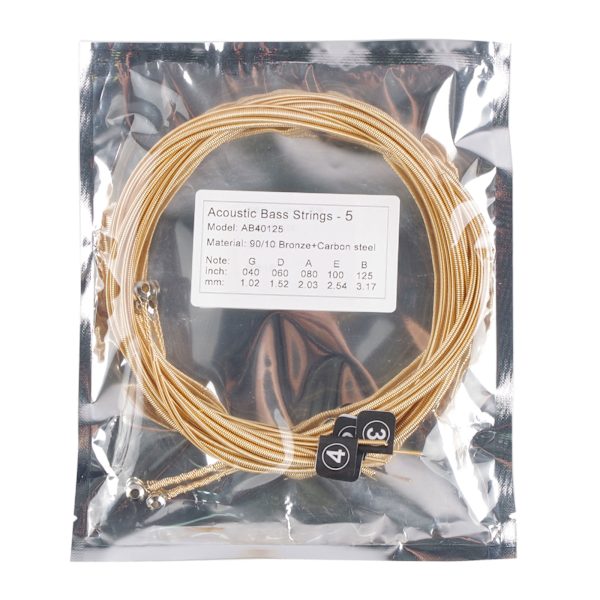Opgraderede guitarstrenge viklet elektriske guitarstrenge lys varm tone 2 typer 4 Strings