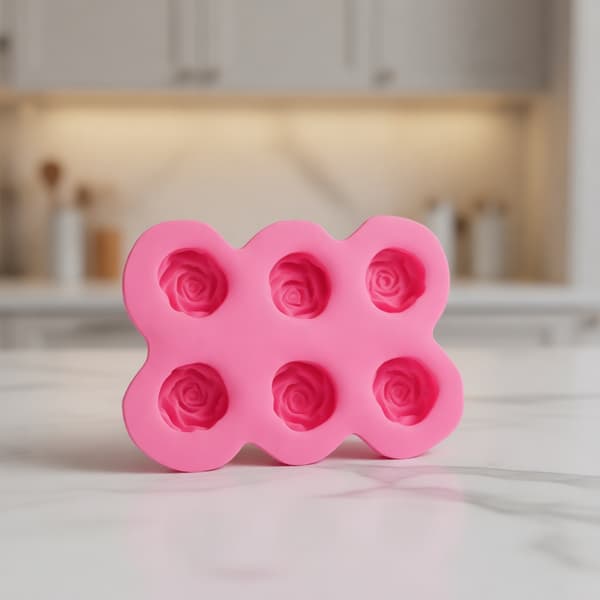 Blomster silikoneforme til kagepynt Cupcake Toppers Rose Fondantforme