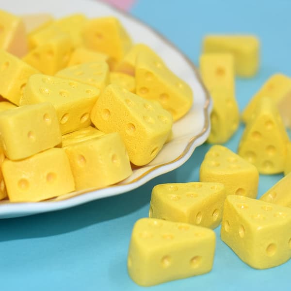 Triangulär Cheesecake-bit 10 st Miniatyrfigur för Dockhus Köksscen