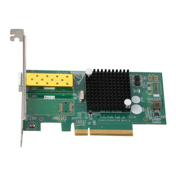Professionell server optiskt nätverkskort TXA078 82599EN Desktop LAN-kort enkel SFP-port PCIE X8 10 Gbps optisk fiber null - TXA078