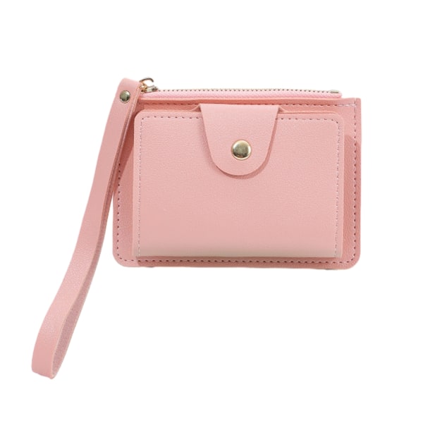 Kvinner jente clutch veske Mynt veske Multi-slot armbånd veske Bankkortholder Pink