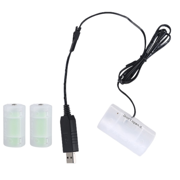 USB till D Cell Batteri Eliminator Kabel Byt 1-4st D Storlek 1,5V Batterier för klockor Fjärrkontroller Leksaker Elektronisk enhet