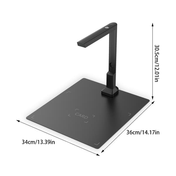 Bärbar 16MP USB-dokumentskanner för A4-papper med OCR-textigenkänning