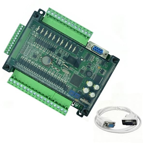 Programmerbart Kontrollkort FX3U 24MT Industriell 14DI 10DO HMIs Kommunikasjon