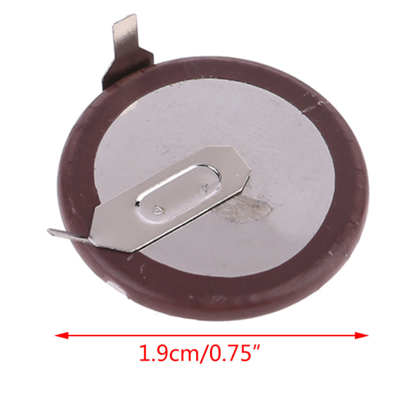 Uppladdningsbar litium-myntsbatteri för byte av nyckelcell för VL2020 - 90 grader