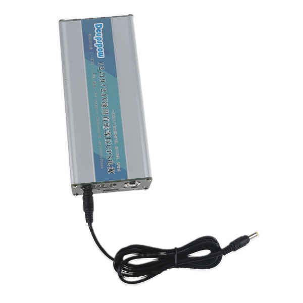 QC3.0 USB 5V + 5,5x2,5mm 12V-24V Justerbar UPS- power 15000mAh för routermodem Laptop IP-kamera Allt i en PC