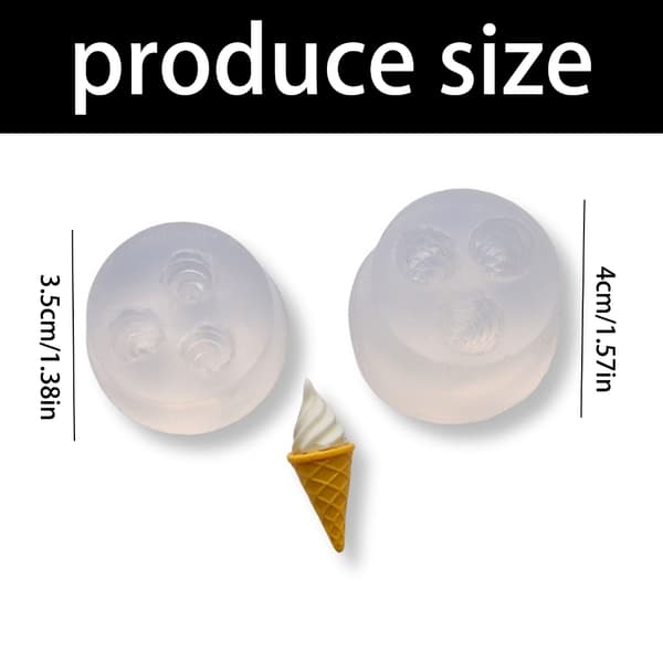 Silikone Miniature Dessert Formningsværktøj Silikoneforme til Børns Kunstprojekt