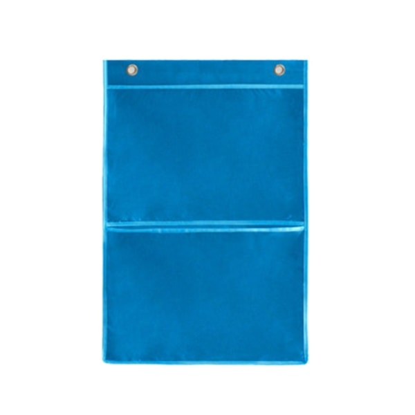 Fickdiagram Praktisk hängväska Hanging Wall File Organizer för kortbilder Blue - 2 squares